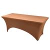 Capa de Mesa Retangular Elástica para Hotel Restaurante Casamento 4Pés6Pés8Pés Exterior Cor Sólida Toalha de Mesa Capa de Mesa Alta Elasticidade
