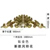 Ornamento de Porta Estilo Europeu em Aço Inoxidável 304 com Flor de Fênix, Flor de Pena de Fênix e Design de Cauda de Leão, Acessórios Decorativos de Flor de Cabeça de Porta Estampada