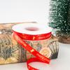 Fita Fita de Natal Fita Dourada Bolo de Flores Buquê de Flores Embalagem de Presente Fita Laço DIY Material Quadrado