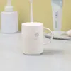 Vaso de plástico para enjuague bucal, Vaso sencillo para el hogar, Vaso para parejas, Vaso de dibujos animados lindo engrosado para cepillo de dientes con asa