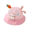 Sombrero de Sol de Verano para Bebé con Malla y Ala Ancha para Niñas, Sombrero de Protección Solar, Estilo de Malla Transpirable, Sombrero de Pescador para Niños
