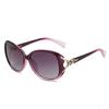 Gafas de marca grande Fox Laca de diamante Gafas de sol polarizadas Gafas de sol cóncavas de calle elegantes para mujer