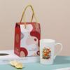 Conjunto Simples de Canecas para Casal Lembrança de Casamento Caneca de Cerâmica Abertura 10 Yuan Pequeno Presente com Impressão de Logo Opcional Caixa de Presente