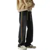 Jeans Retro Estilo Americano High Street para Hombre Primavera y Otoño Diseño de Nicho Sueltos Pierna Ancha Rectos Tendencia Marca Nuevo Estilo Pantalones Guapos