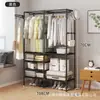 Estante de Ropa de Ensamblaje Sencillo para Dormitorio del Hogar Colgar Ropa Gabinete de Almacenamiento Multicapa Estante Ahorrador de Espacio para Habitación de Estudiantes en Renta