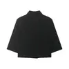 Comercio exterior transfronterizo ropa de mujer 2026 nuevo estilo europeo y americano top blazer corto de manga corta 2432570800