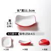 Pratos de Melamina Xiangyuanmei Pratos Comerciais Vermelho Branco Espessados Redondos Hotel Panela Quente Prato de Buffet Configuração Pratos de Restaurante