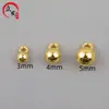 Colgante Redondo Esférico de Cobre Chapado en Oro de 18 Quilates con Cadena de Cola de Gota Colgante Accesorios para Joyería Hecha a Mano DIY