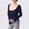 Yoyo Recomienda Ropa Deportiva de Secado Rápido para Mujer 2025 Nuevas Camisetas de Yoga Ropa de Entrenamiento de Manga Larga para Mujer