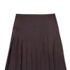 Ropa Europea y Americana de Mujer Transfronteriza, Moda Popular de Venta Caliente de Aliexpress, Falda Larga de Pliegues Anchos