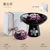 Vela de Aromaterapia con Forma de Flor de Peonía, Hecha a Mano, Natural, Segura, Fácil de Limpiar, Cera de Soja, Fragancia Duradera para Decoración del Día de San Valentín