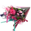 Caja de Embalaje Transparente para Rosa Individual Caja de Regalo para Embalaje de Flores Frescas Caja de Regalo para Embalaje de Ramo de Flores Individuales de PVC Caja de Regalo al por Mayor