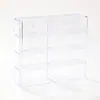 Caja de Almacenamiento Linda a Prueba de Polvo con Puerta, Apilable, Transparente, Mini Exhibidor de Figuras de Muñecas de Escritorio