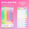 Conjunto de Caneta e Caderno Frutas Azuis Caderno de Grande Capacidade Caneta Gel Caneta Marca-Texto para Anotações de Pintura Caneta de Ponta Fina de Cabeça Única