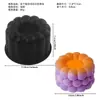 Variedad Negra de Moldes Cóncavos de Silicona para Pasteles Mousse Cuadrado Triángulo Corazón Estrella Flor Cóncava Postre Francés