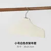 Fundas antideslizantes para perchas de tienda de ropa hechas de algodón y lino para perchas de madera de mujer, fundas de tela para suéteres y suéteres de cachemira, fundas de tela sin costuras, se pueden imprimir con un logo
