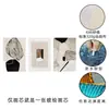Pintura decorativa de arte abstrata moderna da Amazon direto da fábrica, impressão em tela, preto e branco, bege, triptíco para sala de estar
