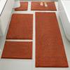 Set de 5 Alfombrillas Absorbentes para Piso, Felpudos para Puerta de Entrada, Alfombrillas Antideslizantes Resistentes a Manchas para Entrada, Alfombras para Mesita de Noche de Dormitorio, Transfronterizo