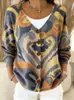 2026 Cardigan tipo suéter de botones de punto falso europeo y americano, chaqueta sudadera, nueva moda casual creativa de otoño e invierno, ropa para mujer