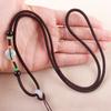 Unilateral natural jade fivela de segurança colar corda diy ouro Hotan jade pingente cordão vendas diretas da fábrica