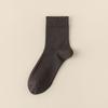 Calcetines de seda de morera para hombre otoño e invierno modal antibacteriano desodorante absorbente del sudor sin costuras de alta calidad color sólido vestido de negocios tubo