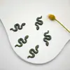 Arte de uñas de serpiente artificial joyería de diamantes líneas finas estilo punk vintage calcomanías para uñas de serpiente de color completo decoraciones DIY