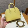 Bolsa de Bowling de Linha de Cera Feita à Mão de Alta Qualidade Bolsa Concha Camada Superior Couro de Vaca Mini Mini Portátil Ombro Transversal