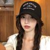 Gorra de béisbol negra estilo americano para mujer, verano 2024, nueva gorra de ala ancha con cabeza grande, pequeña, suave y con lengüeta de pato para hombre.