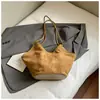 Estilo Coreano Nuevo Bolso Cesta de Verduras de Gamuza para Viajes Diarios Gran Capacidad Retro Casual Bolso de Hombro Bolso Cruzado Transfronterizo