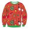Sudadera con capucha impresa para hombre y mujer, talla europea nueva, casual, para Halloween, muñeco de nieve, Navidad, Sudadera para hombre