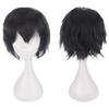 Cos Universal Anti-Deformação Peruca Cabelo Curto 30cm Preto Cosplay Rosa Fumê Estudante Cabelo Falso Fabricante Atacado Transfronteiriço