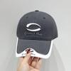 Gorra de béisbol de marca de moda 2024 para mujer, gorra de béisbol de cabeza grande con colores combinados, gorra de sol bordada para exteriores para hombre