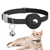 Amazon Apple Airtag Collar para Gato Rastreador de Posicionamiento Cubierta de Silicona Tres Seda Reflectante Bolsa Campana Perro Mascota