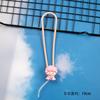 Novo Cordão para Celular Boneca Bubble Mart Cordão Anti-perda DIY Silicone Feminino Pendente para Chave/Pen Drive