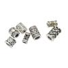 Plata Tibetana Estilo Étnico Retro Cuentas Espaciadoras Cuentas Barril Pasantes Rectos Tubos Rectos Accesorios Materiales para Manualidades Cuentas de Collares Pulseras Hallazgos de Joyería