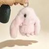 Conejo Orejudo Imitación Piel de Visón Lindo Conejito Colgante Muñeco para Mochila Llavero de Coche Bolso Encanto Conejo de Jade