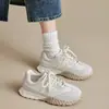 Zapatos para Mujer 2026 Modelo Nuevo Primavera y Otoño Ligeros Suela Suave Zapatos Cómodos de Suela Gruesa Zapatos tipo Papá Versátiles para Viajar