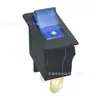 Interruptor basculante iluminado de 3 pines y 2 velocidades certificado IEC KCD3-B2 tipo barco, interruptor de alimentación de doble tarjeta con contacto plateado