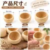 Medio Cuenco Hervido Ligeramente Cáscara de Mandarina de Madera Material para Manualidades DIY Muñeca de Concha Materia Prima para Hacer Carrillones de Viento