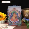 Transferencia para Atraer Riqueza y Proteger el Hogar Imán de Refrigerador de Madera Buda Thangka Regalo Conmemorativo de Viaje Imán de Refrigerador Magnético Cultural y Creativo