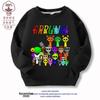 2025 nueva caja de ritmos Sprunki juego de música ropa suéter cuello redondo algodón con forro polar abrigo ropa de niños