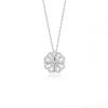 Collar de acero de titanio con microincrustaciones de circonio y trébol de cuatro hojas, colgante de amor, diseño de nicho de lujo, cadena de clavícula de verano para mujer.