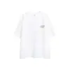 Beijie Roupa Masculina 2026 Verão Nova Retro Estampa em Inglês Escrita à Mão Camiseta de Manga Curta Masculina Solta Gola Redonda Camisa Básica