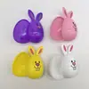 Explosões Transfronteiriças Ovos de Páscoa Plástico Formato de Coelho Fofo Abertura Ovos Pintados Gashapon Torcido Ovos de Brinquedo para Crianças