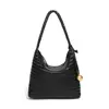 Diseño Original Nuevo Bolso de Mano Tejido Gran Capacidad Bolso de Mano para Viajes al Trabajo Bolso de Hombro Moda Femenina Bolso Cubo Bolso Dumpling