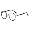 M2767 Nuevo Armazón de Lentes Vintage Color Oro Adhesivo para Hombre y Mujer, Moda Poligonal de Marco Grande para Miopía