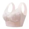 Talla Extra Push-Up Espalda Hermosa Encaje Estilo Chaleco Envuelta en el Pecho Sin Aros Copas Fijas Antiexposición Sujetador sin Costuras Transpirable