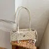 Bolso de Hombro Cruzado Estilo Francés de Nicho Tipo Baguette para Mujer 2026 Nueva Versión Coreana Casual con Lunares y Moño Bolso de Hombro para Viaje