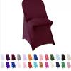Funda Plegable para Silla Funda Elástica Universal para Silla Funda para Silla de Hotel Funda para Respaldo de Silla de Evento de Banquete de Hotel Venta al por Mayor de Comercio Exterior