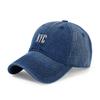 Sombrero de Mezclilla Bordado Nuevo Otoño e Invierno Gorra Lavada Vintage Hombres y Mujeres Pareja Estilo Coreano de Moda Sombrero Personalizado
